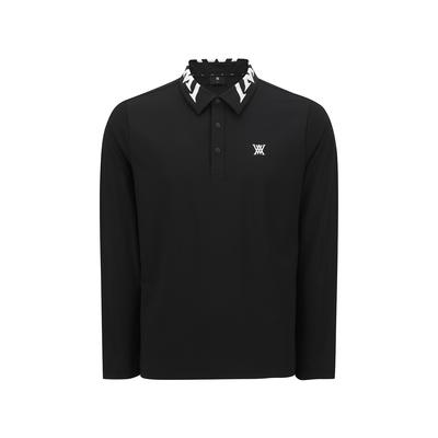 ANEW GOLF Men Collar Point Long T-Shirt_Bk