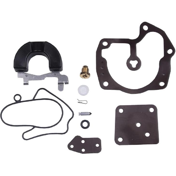 New Carburetor Carb Repair Rebuild Kits With Float Compatible with Johnson Evinrude V4 V6 Looper 120 130 135 140 200 225 250 hp 1986-2001 Plastic