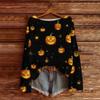 Womens Loose Long Sleeve Knit Sweater 3D Print Halloween Casual Top