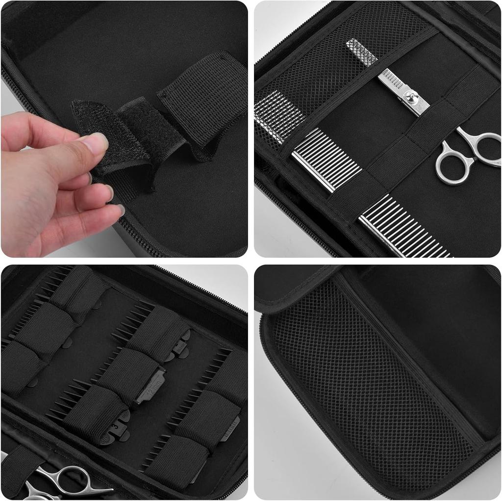 (Bag Only) Barber Accessories Bag for Clippers and Supplies, Mens Hair Trimmers Box, Portable Clipper Storage Holder Organizer