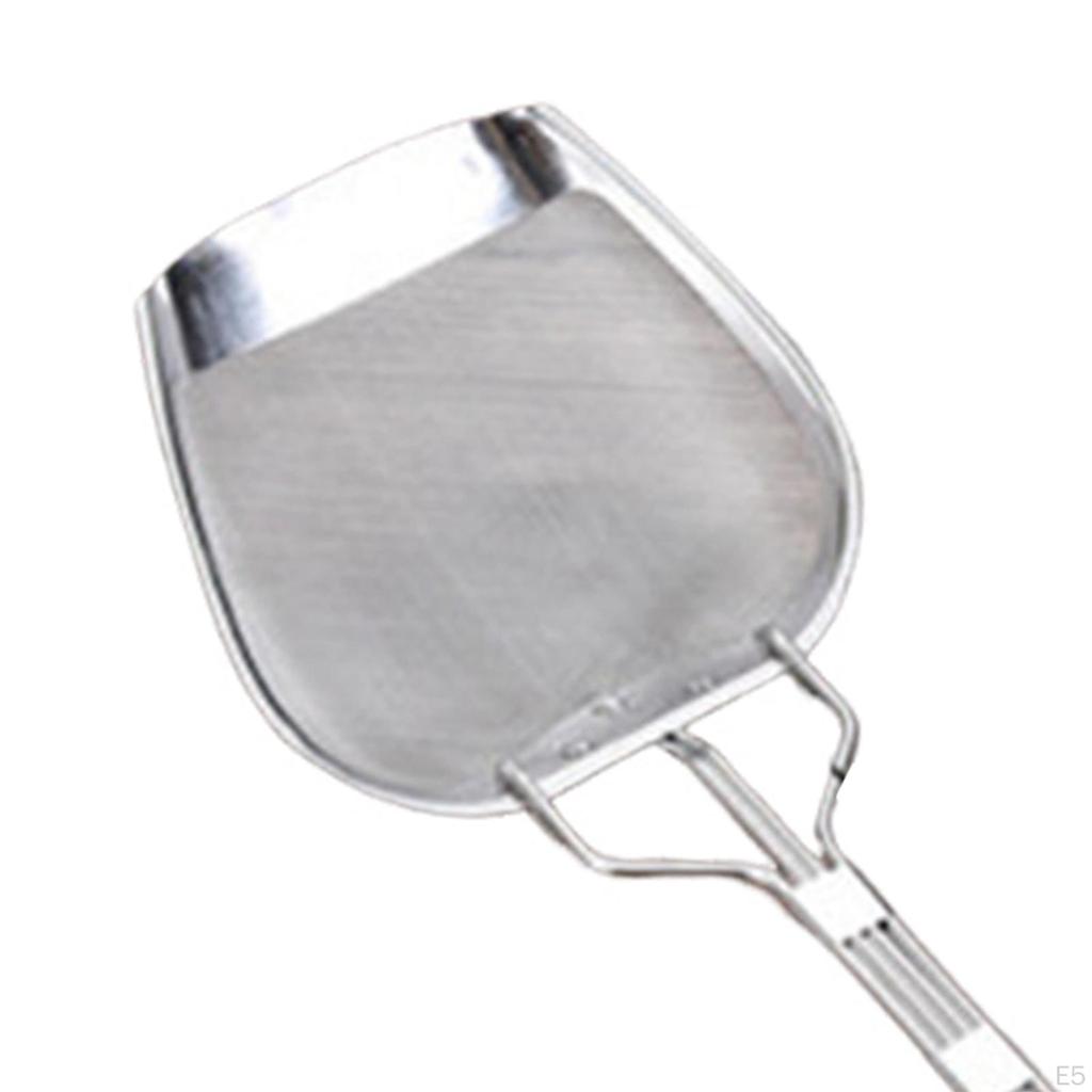 Oil Skimmer Cooking Utensil French Fries Separator Stainless Steel Strainer for Straining