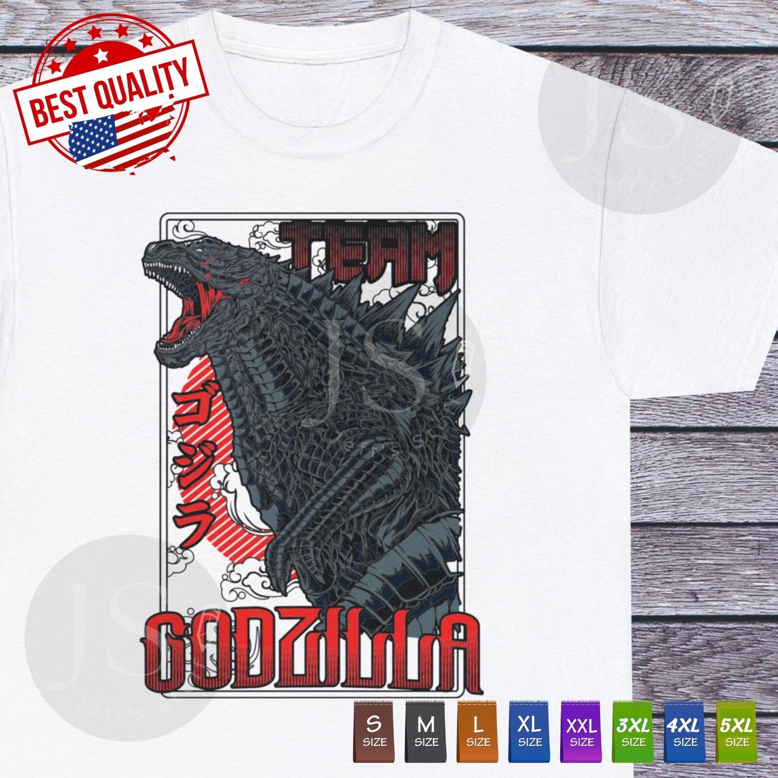 Godzilla King of Monster T Shirt Pop Culture Gojira Japanese Tee Movie clothes L