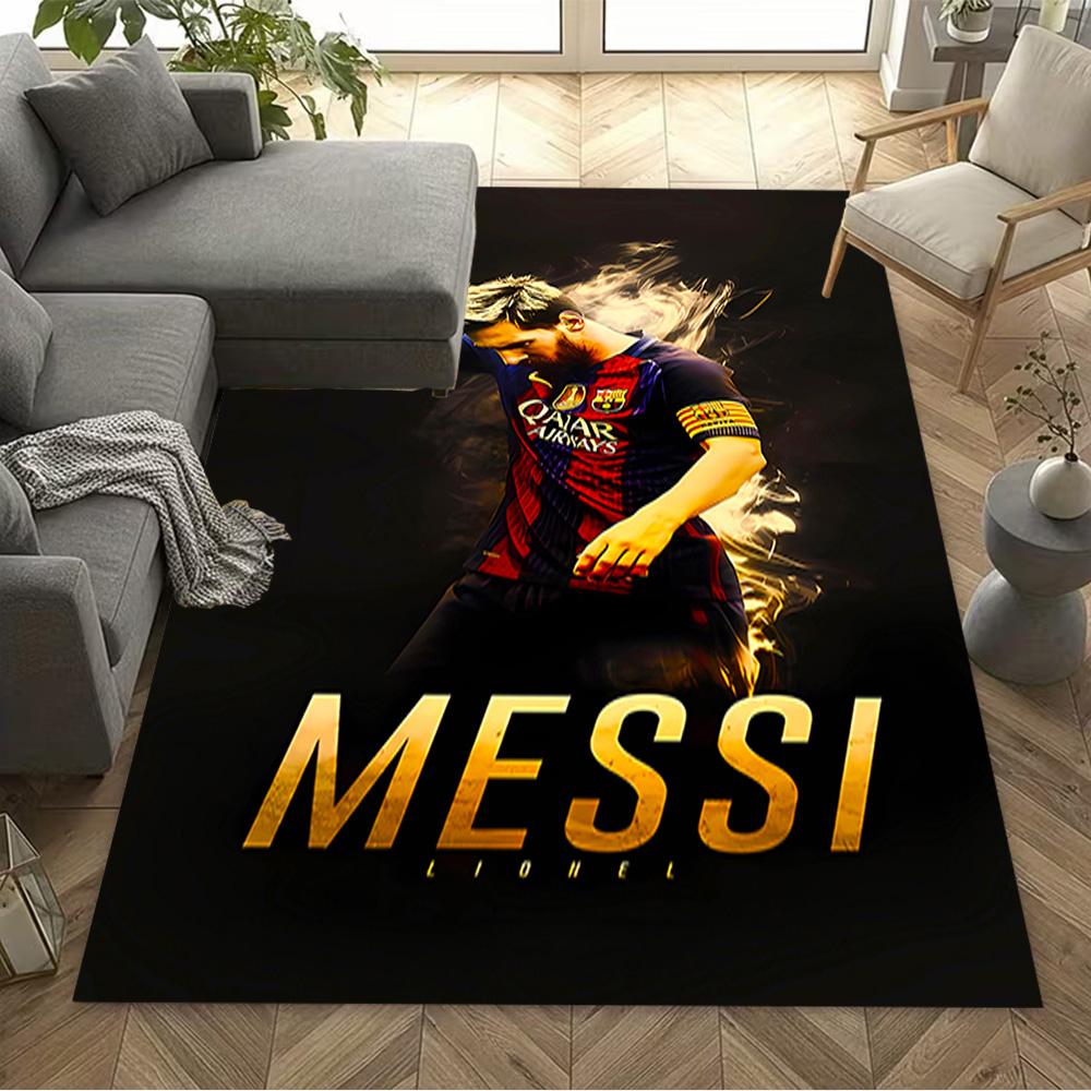 Barcelona Legend Messi Area Rug Perfect for Study room Foyer Bedrooms Dining Room Antislip Carpet Anime Office Decor Best for Christmas