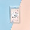 Ins Cute Transparent Lanyard Card Cover Student Bus Cards Case Cartoon Work Card Covers Credit Card Holder Id Holder with Rope
