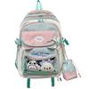 Schoolbag new contrasting color schoolbag female high value college style sweet girl pain bag primary and secondary school students two-piece backpack