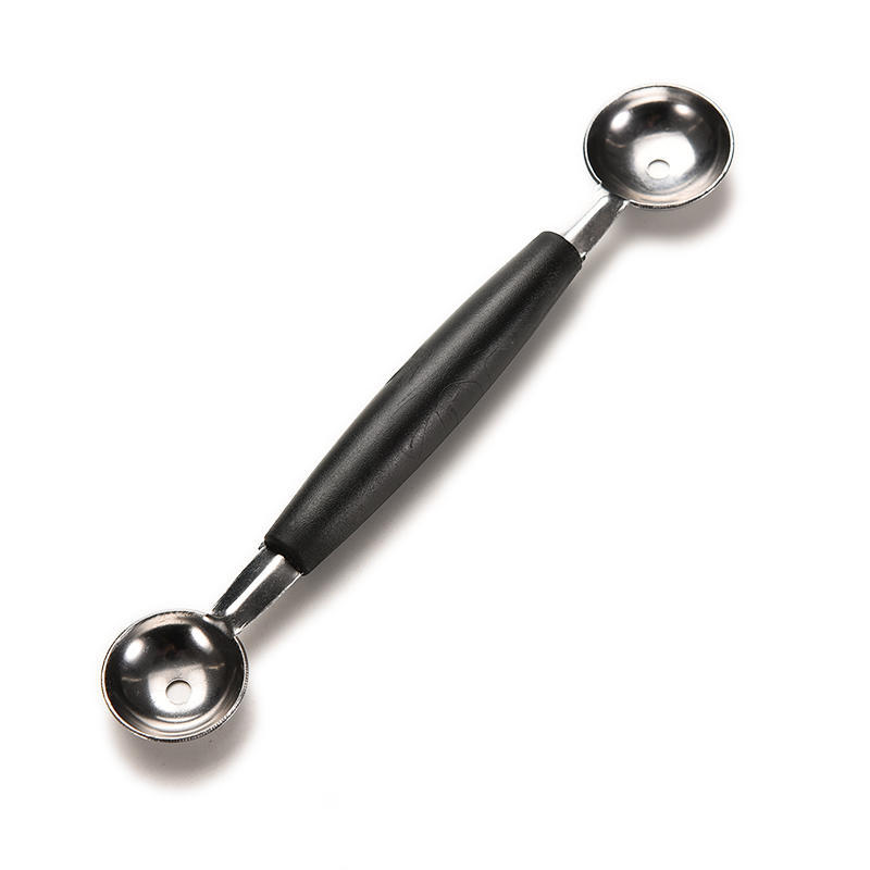 Kuchyňský nástroj s dvojitým koncem na melounovou zmrzlinu, lžíce na ovoce, z nerezové oceli