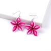 2026 Colorful Oil Painting Flower Acrylic Statement Earrings for Women New Trendy Plant Drop Dangle Earring Party Jewelry Gift