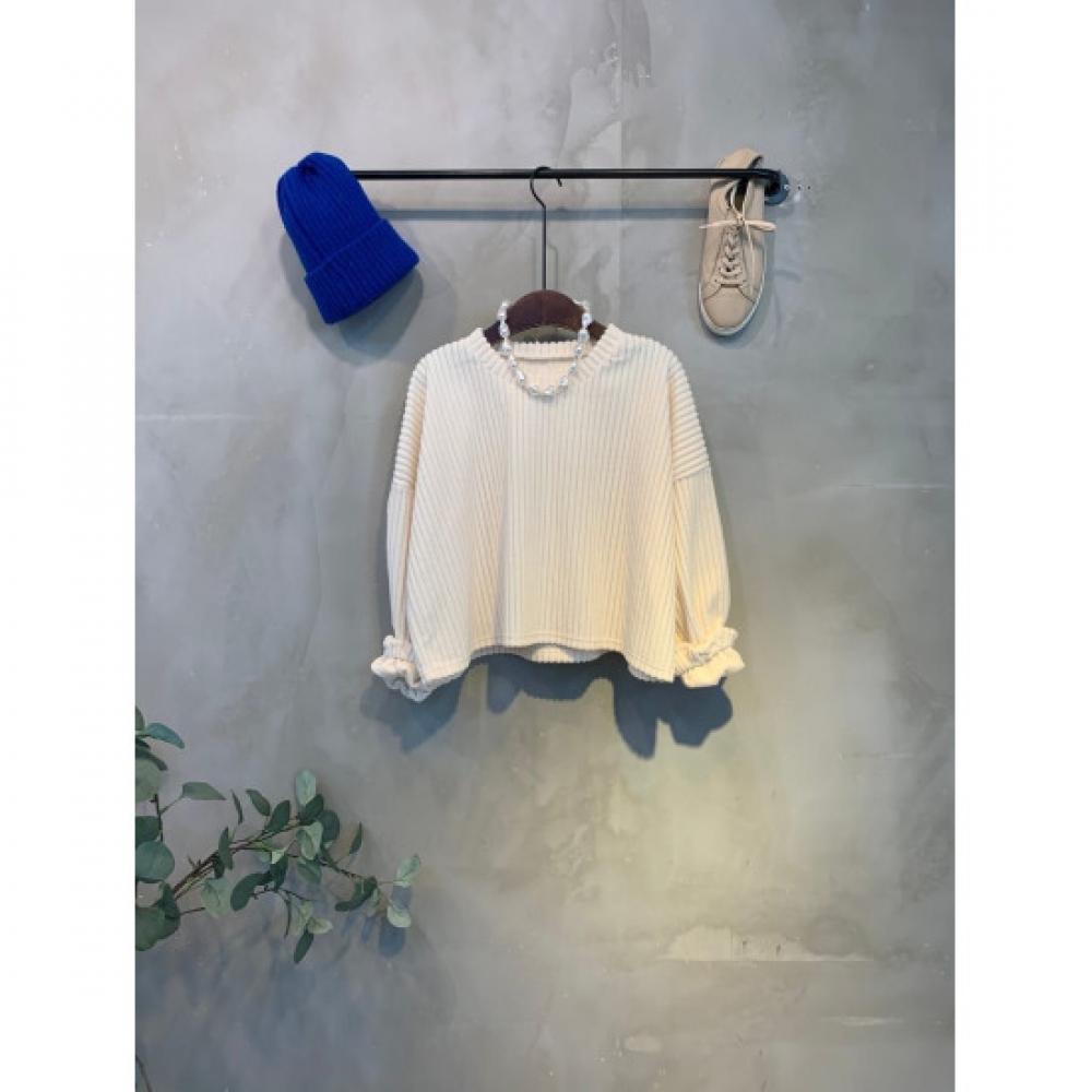 C S In The Room Corduroy paSTel Color Crop T ShirT 3 Color