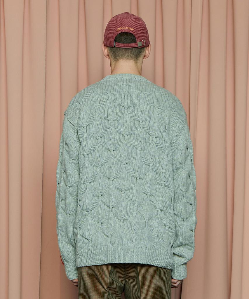 UNALLOYED Embossed Clover Knit / Mint