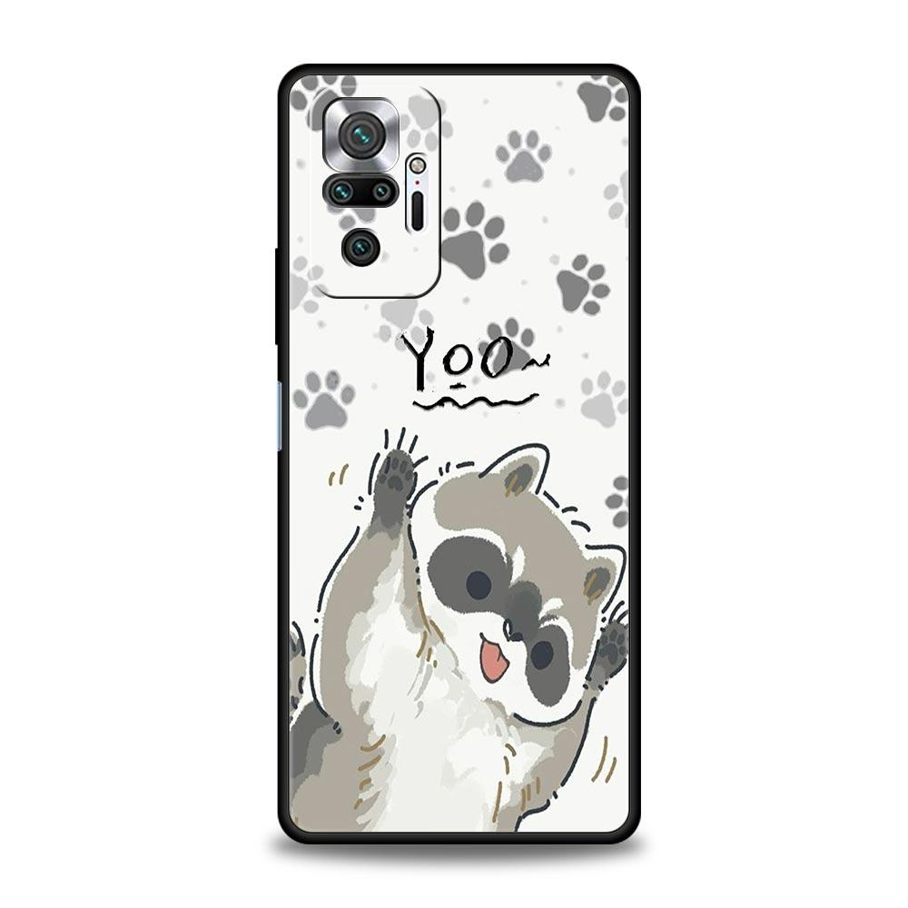 

Phone Case For Xiaomi Redmi Note 14 13 12 Pro Plus 5G 9S 9 10 11 4G 14C 13C 12C 10C 9C 9A Soft Cover Raccoon Redmi 12C