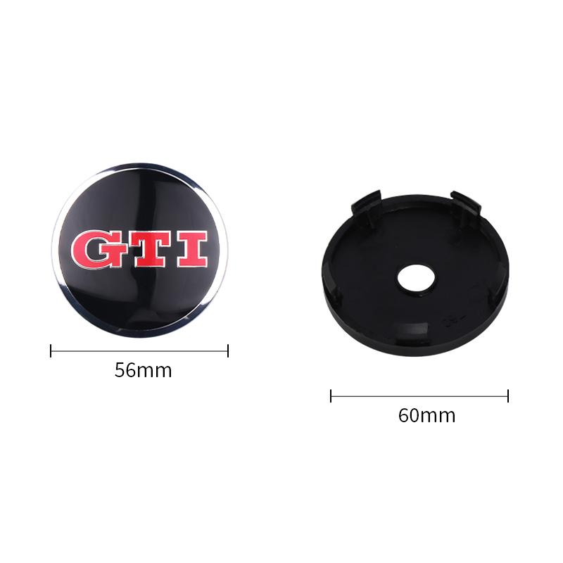 

4Pcs 60MM/63MM/68MM Car Wheel Center Hub Caps Covers Badge For Volkswagen VW R Polo Passat Rline Golf 4 5 6 7 Tiguan Jetta GTI