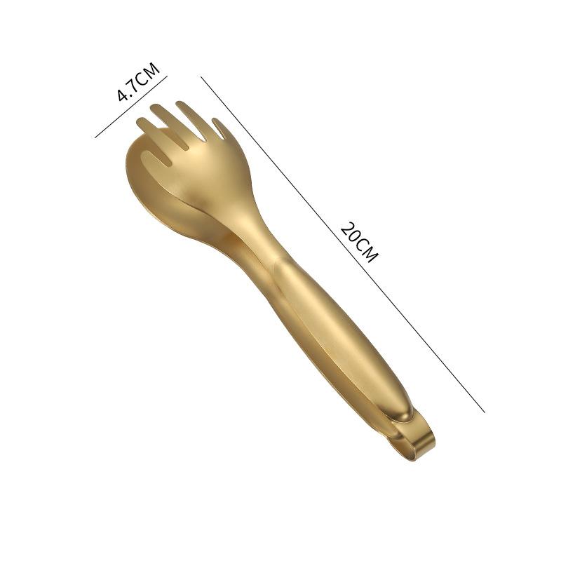 304 Stainless Steel Food Tongs Non-Slip Barbecue Grill Clip Steak Frying Spatula Kitchen Cooking Tools