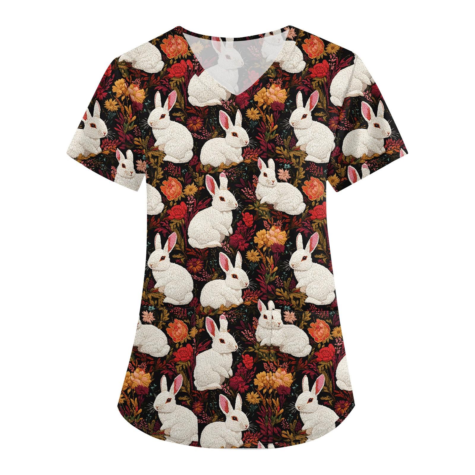 

Жіноча уніформа з принтом, робоча уніформа, захисна уніформа з V-подібним вирізом і кишенею. Захисна уніформа XXXXXL помаранчевий