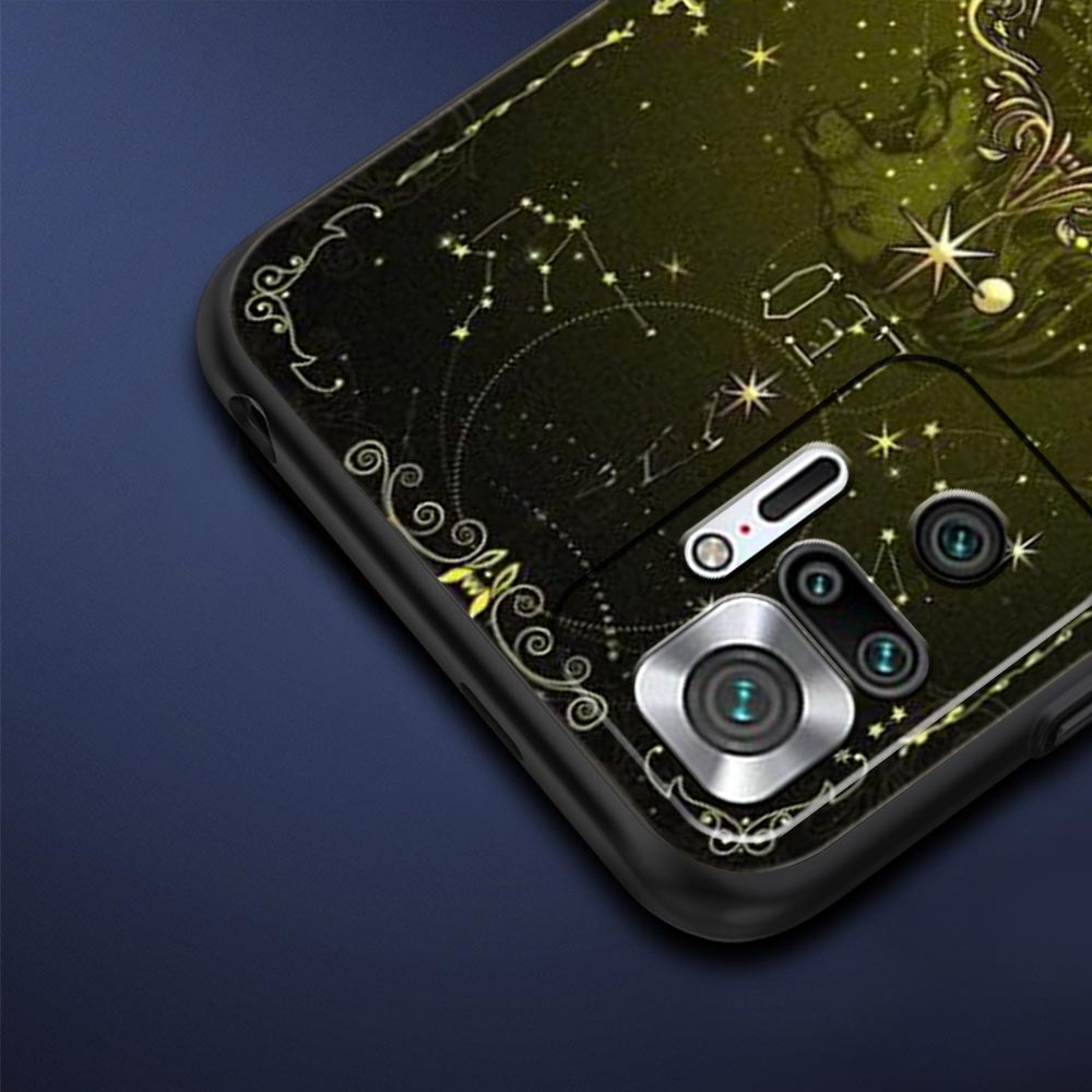 Constellation Phone Case For Xiaomi Redmi Note 14 13 5G 10 11 12 Pro Plus 4G 14C 13C 12C 10C Black Cover