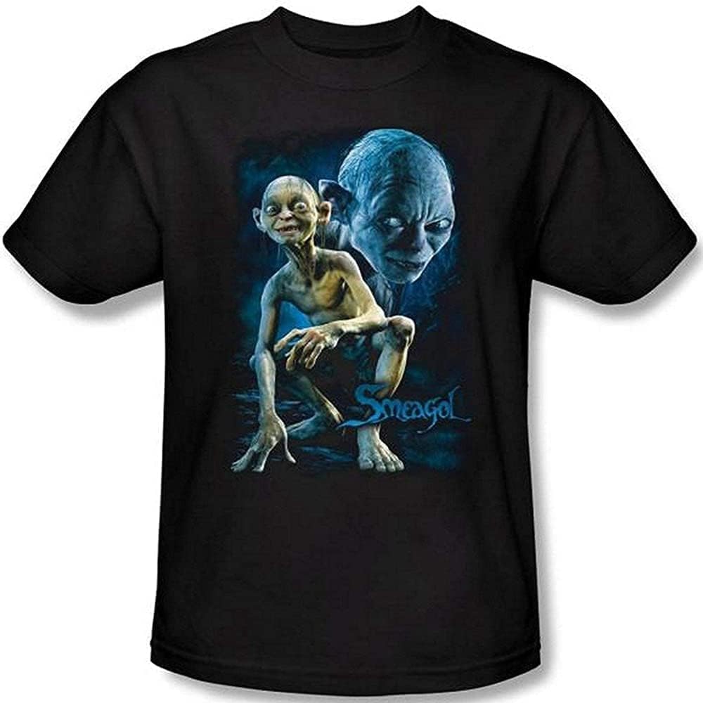Men Summer T Shirt Lord of Rings SmeagolGollum Mens T Shirt Fashion Black M чёрный
