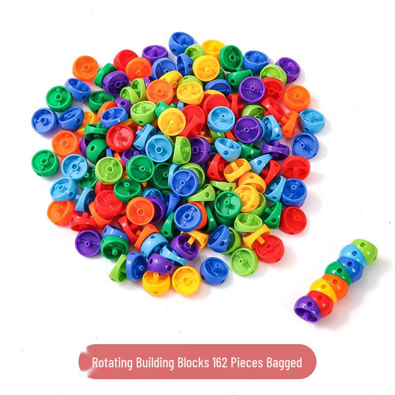 Large Particle Twisty Caterpillar Building Blocks for Ages 3-6: Early Education Puzzle