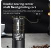 Neue manuelle CNC-Kaffeemühle mit Grat im Inneren, hochwertiges Griffdesign, tragbare Handmühle mit verstellbarem Doppellager