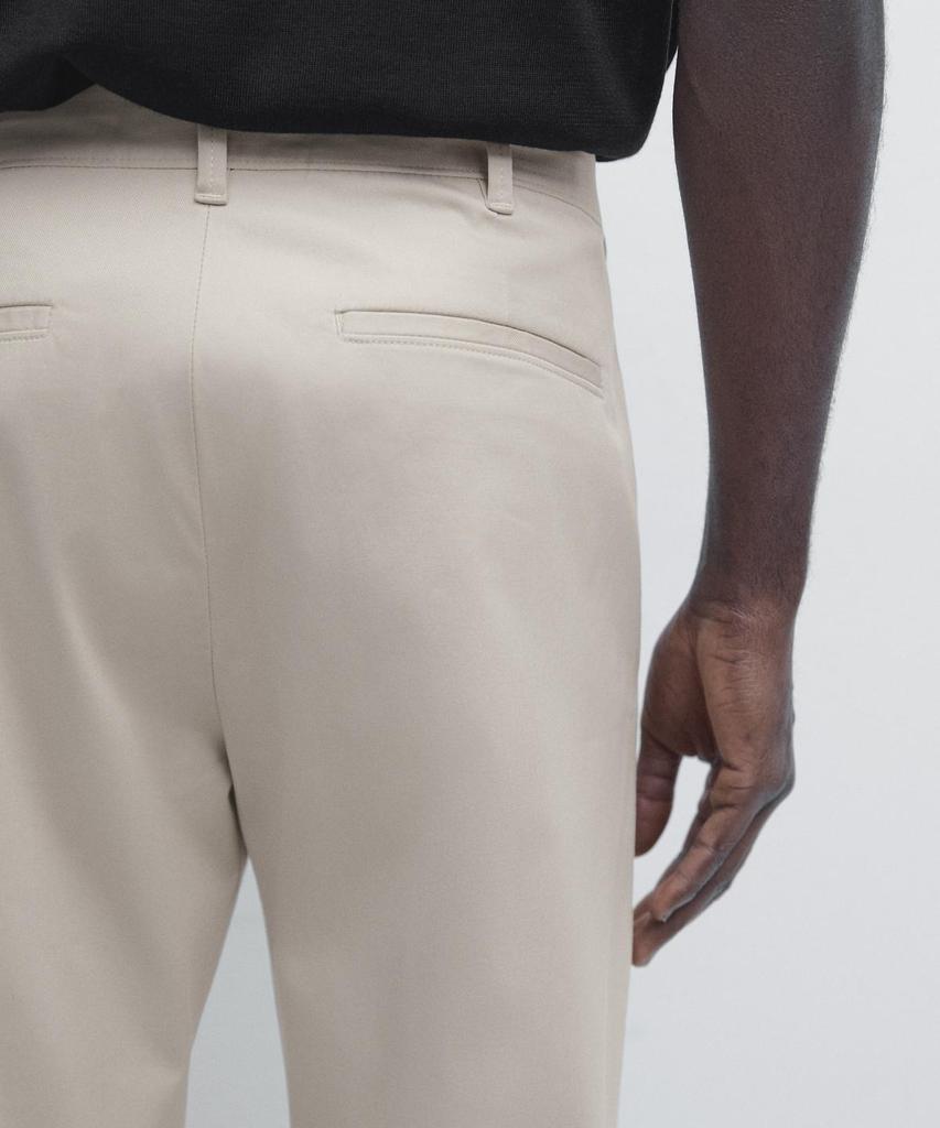 Masimodutti Cotton Blend Slim Fit Pants