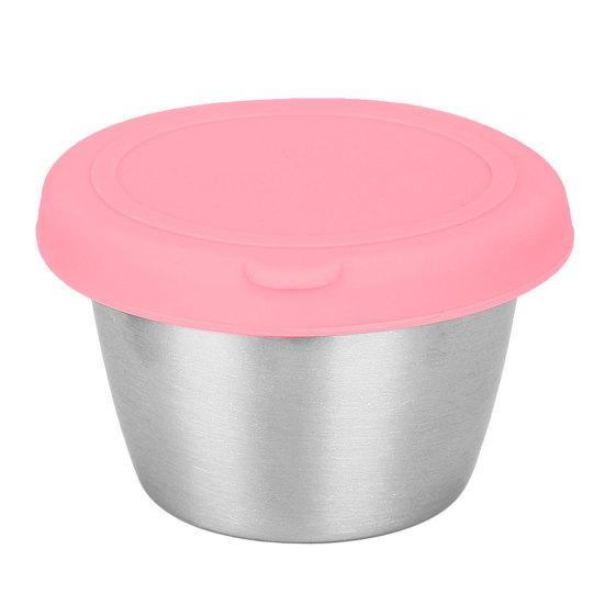 1 sada namáčecího poháru s víkem odolným proti korozi odolným proti vytečení Stohovatelná rajčatová omáčka Kořenící malý pokrm