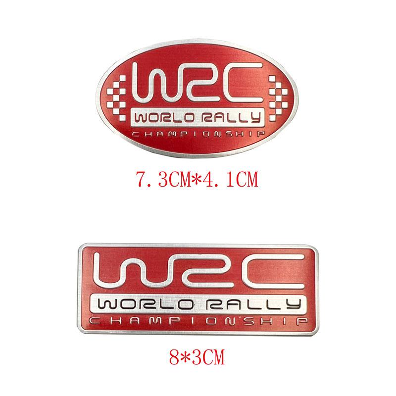 3D Aluminium Car Styling World Rally Championship Universal Universal Adhesive Emblem Trunk Fender Badge Car Accessories