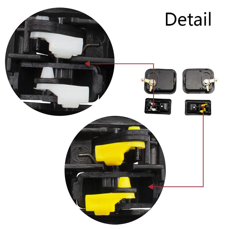 1 Set Car Interior&Exterior Door Handle Left and Right Side for Jeep Wrangler 1987-2006 Jeep CJ 1976-1986 55176477AB 55176383AE
