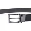 Emporio Armani Belt Width Black Gray Stringer System Compatible Reversible Y4S195 YLO8J 80740 3.5cm Men's [Item]