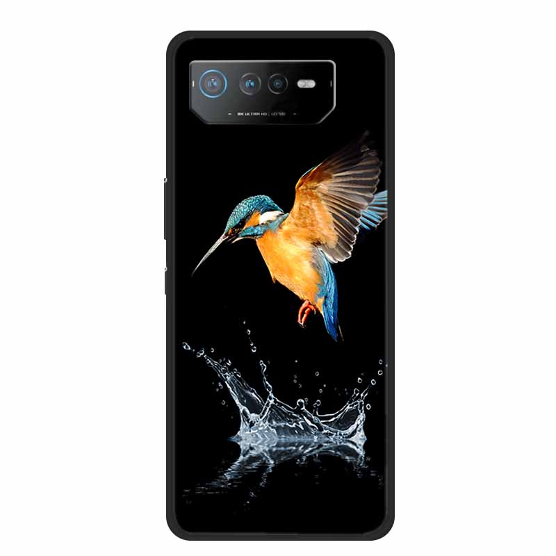 Phone Case For Asus ROG Phone 6D Ultimate Back Cover Case Black TPU Silicone Soft Coque For Asus ROG Phone 6 Pro Case Phone6 Pro