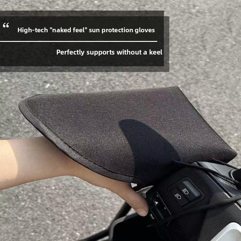 Summer electric vehicle sunscreen gloves thickened protective gloves motorcycle winter warm grips cycling gloves