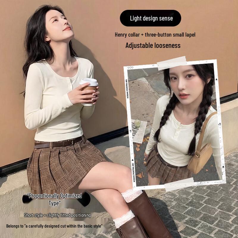 Baleno Women's Henley Long Sleeve T-Shirt