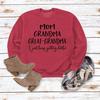 "European & American Fashion Grandma Letter Long-Sleeve T-Shirt, Autumn/Winter, Plus Size"
