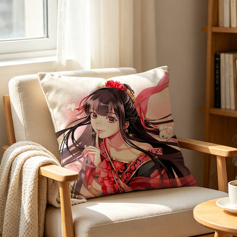 Though I Am An Inept Villainess Shu Keigetsu Customizable Square Cushion Cover Double Sided Print Pillow Case