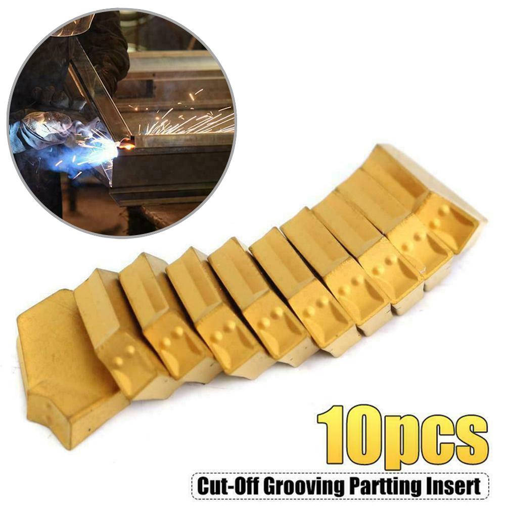 10Pz SP300 NC3020 GTN-3 Inserti in Carburo per Scanalatura Taglio di Separazione CNC 3mm Larghezza Utensile Elettrico Lama da Taglio in Carburo ZQMX3N