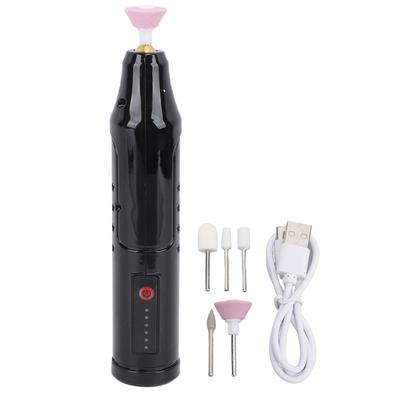Portable Electric Nail Drill Machine Electric Nail Sharpener for Household Professional Use Black