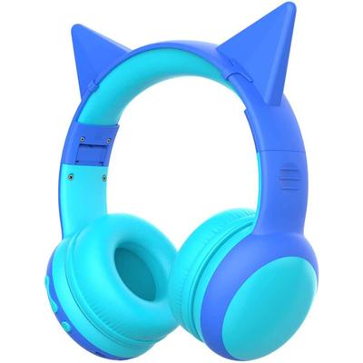 Słuchawki Bluetooth dla dzieci z mikrofonem, Bezprzewodowe słuchawki dla dzieci z ograniczoną głośnością 85dB i ochroną słuchu, Słuchawki stereo nauszne