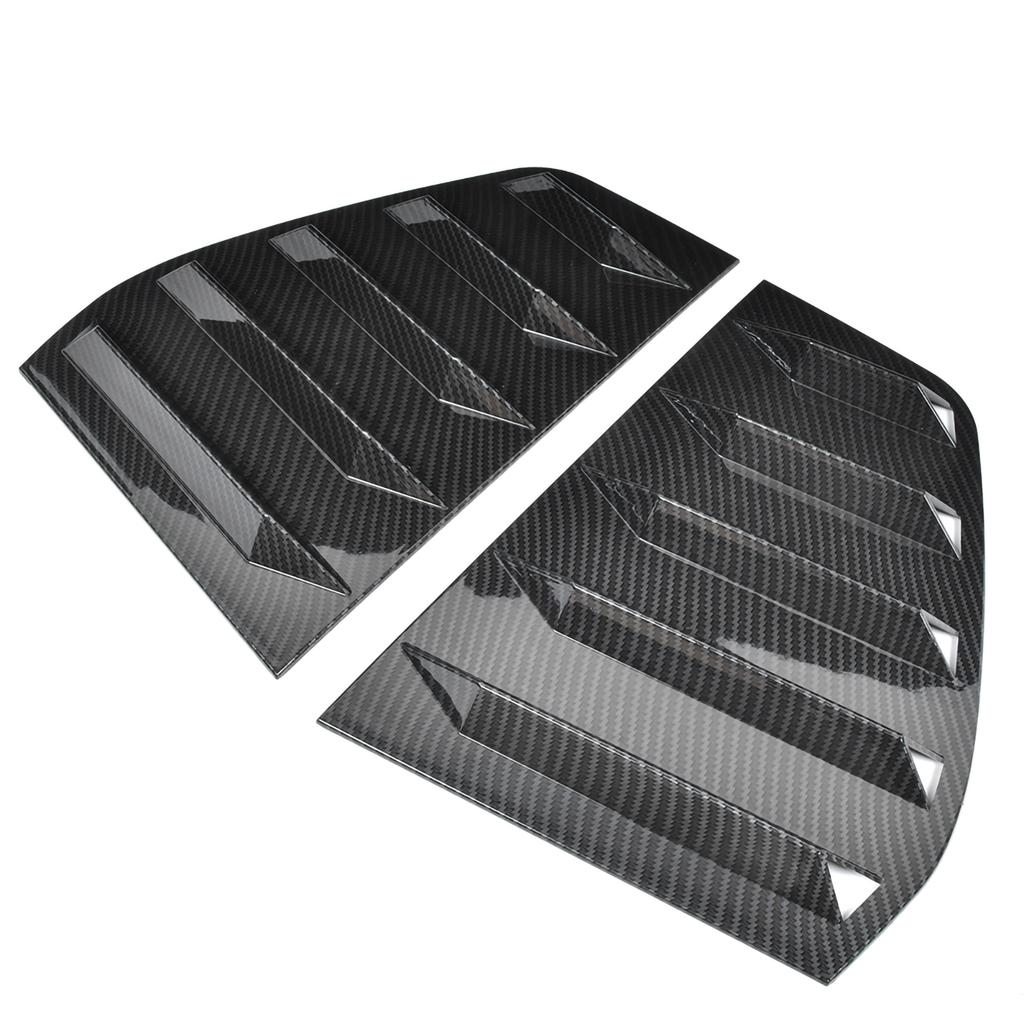 Pair of Side Vent Window Scoop Louver Trim Car Modification Fit for R Mk6 2009-2013Carbon Fiber Style