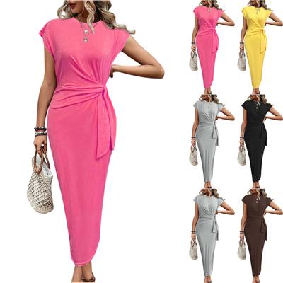 Women's Casual Fashion R,neck Sleeveless Retro Christmas Print Retro Dress
