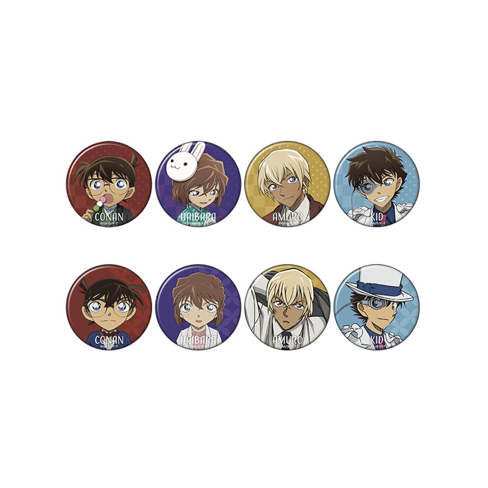 Detective Conan Character Badge Collection Box [Anime Version] 8-piece