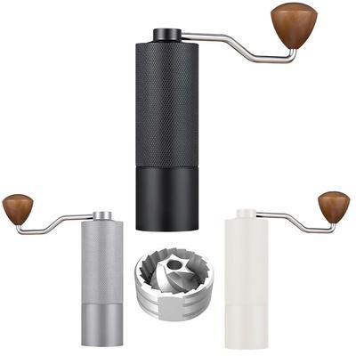 D5 Manual Coffee Grinder with Foldable Extension Handle Stainless Steel Conical Coffee BurrGrinder for Good Assembly Consistency