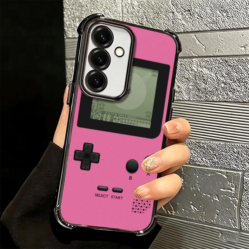 Game Console Trend Pattern Plating Phone Case For Samsung A17 A07 A37 A57 A16 A56 A15 A55 A14 A54 A13 A53 A26 A36 A25 A35 A24 A3