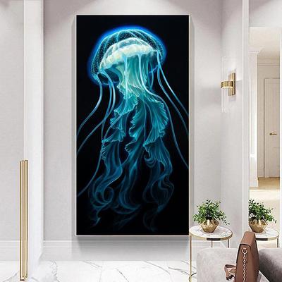 5D DIY diamantové maľovanie medúzy súprava krížikovým stehom Mozaika Diamantové vyšívanie plné okrúhle/štvorcové vŕtačky Domáca dekorácia