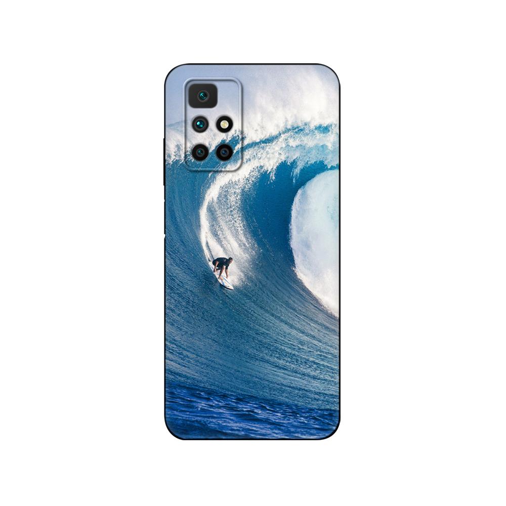 Para Redmi 10 Funda Silicona Cubierta Trasera Funda para Teléfono Para xiaomi Redmi 10 6.5 pulgadas Redmi 10 2022 global parachoques etui funda tpu negra