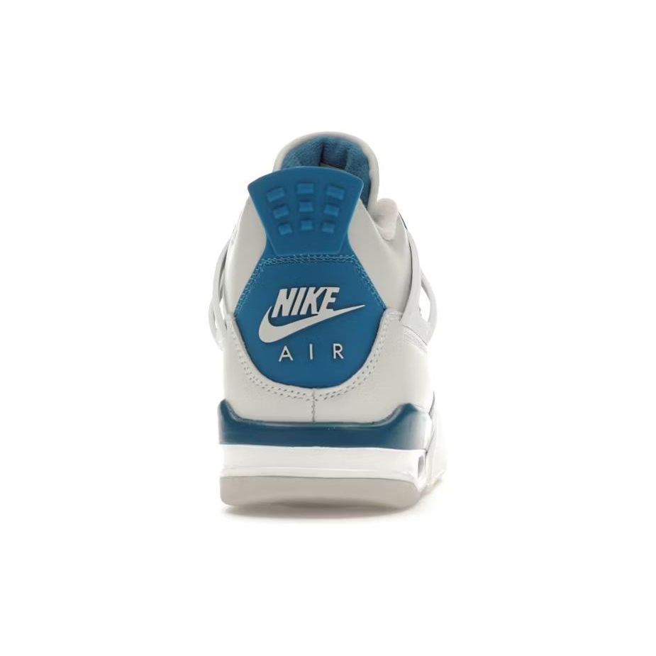 Air Jordan 4 Retro GS Bleu Militaire 2024 Sneakers Enfant Blanc Cassé Gris Neutre HF4281-141