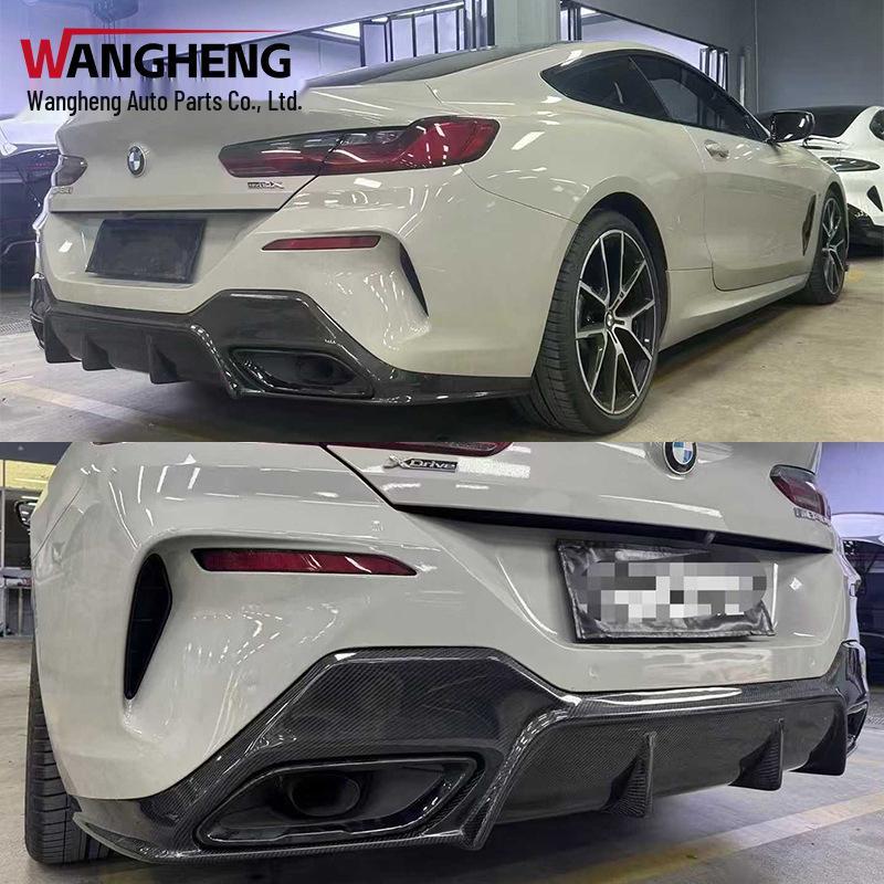 Carbon Fiber Rear Lip and Diffuser for BMW 8 Series G14/G15/G16