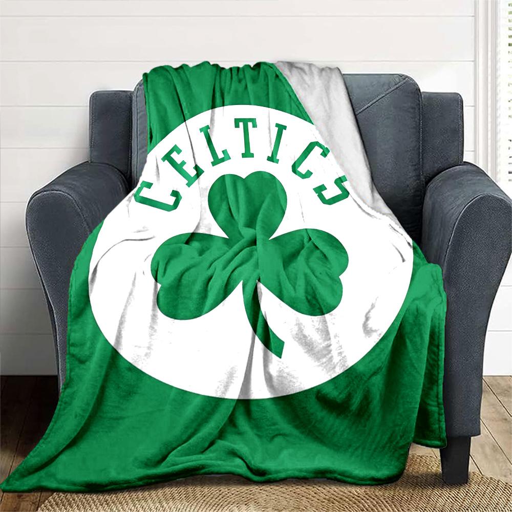 1pc Blanket - Boston Celtics logo Print Design,Lightweight Blanket for Sofa,Bed- Soft &Warm,Gift for All Seasons