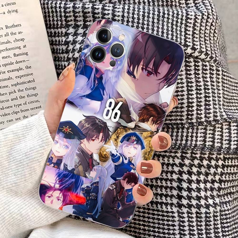 Anime 86 Eighty Six Phone Case For IPhone 16 15 14 11 12 13 Mini Pro XS Max Cover 6 7 8 Plus X Funda Shell
