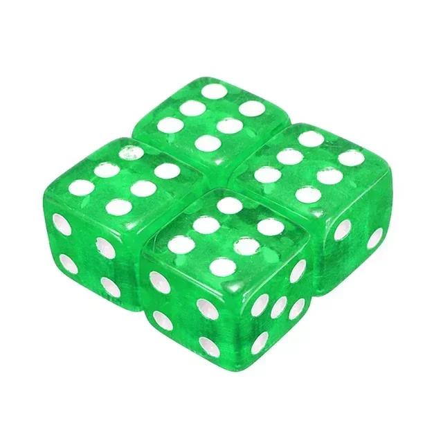 4Pcs Aluminum Alloy Dice Tire Valve Stem Caps Dustproof Tire Valve Stem Covers for Cars SUV Trucks Bikes Motorcycles