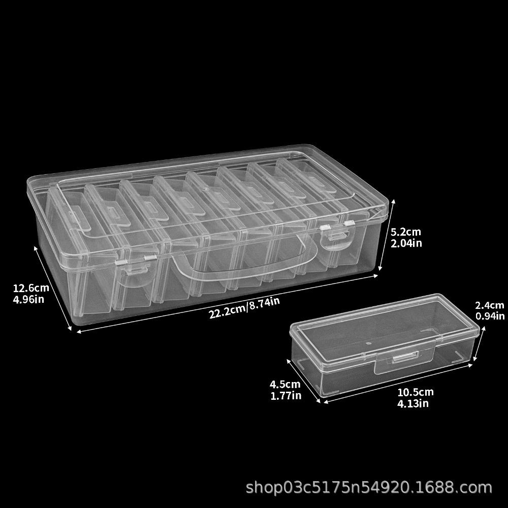 Clear Clear Storage Box Plastic Craft & Sewing Supplies Container Organizer Case  Home Storage