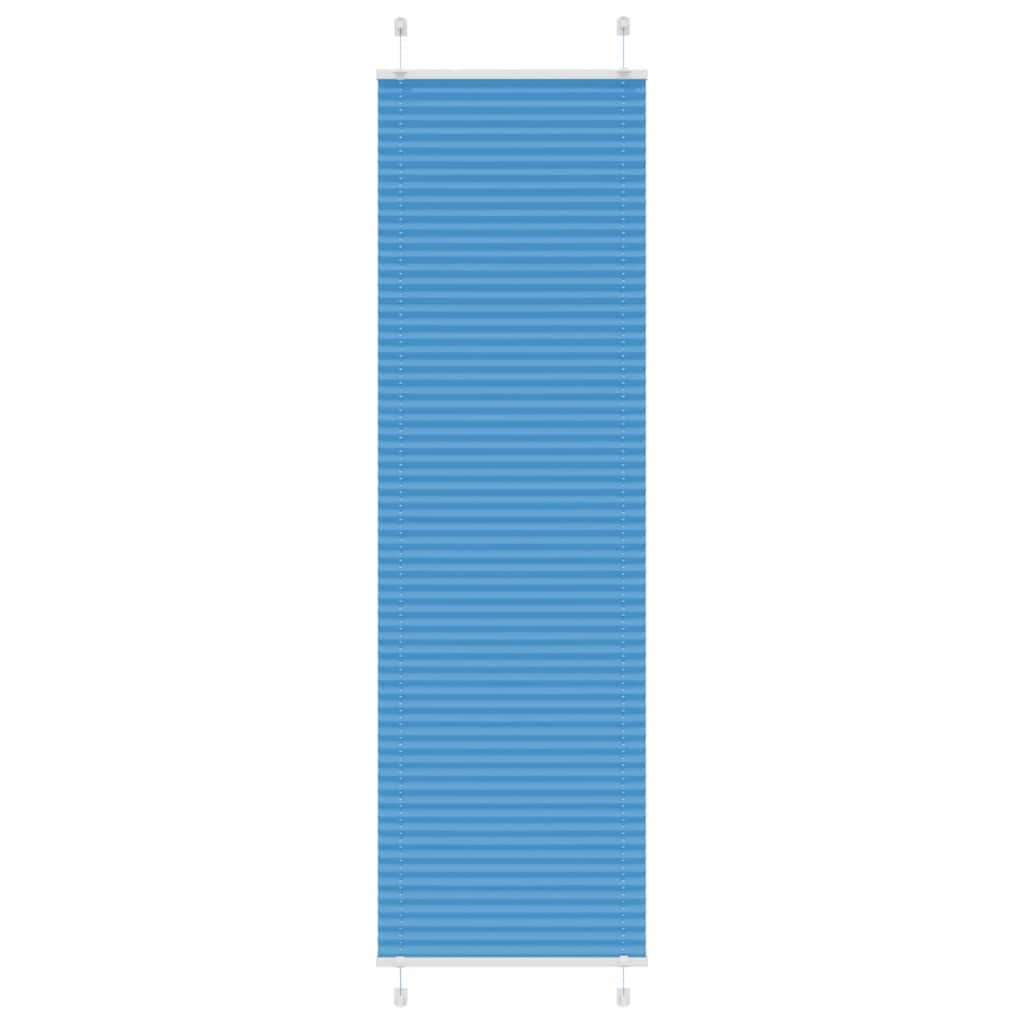 Blue Pleated Roller Blind 60X200 Cm Fabric Width 59.4 Cm