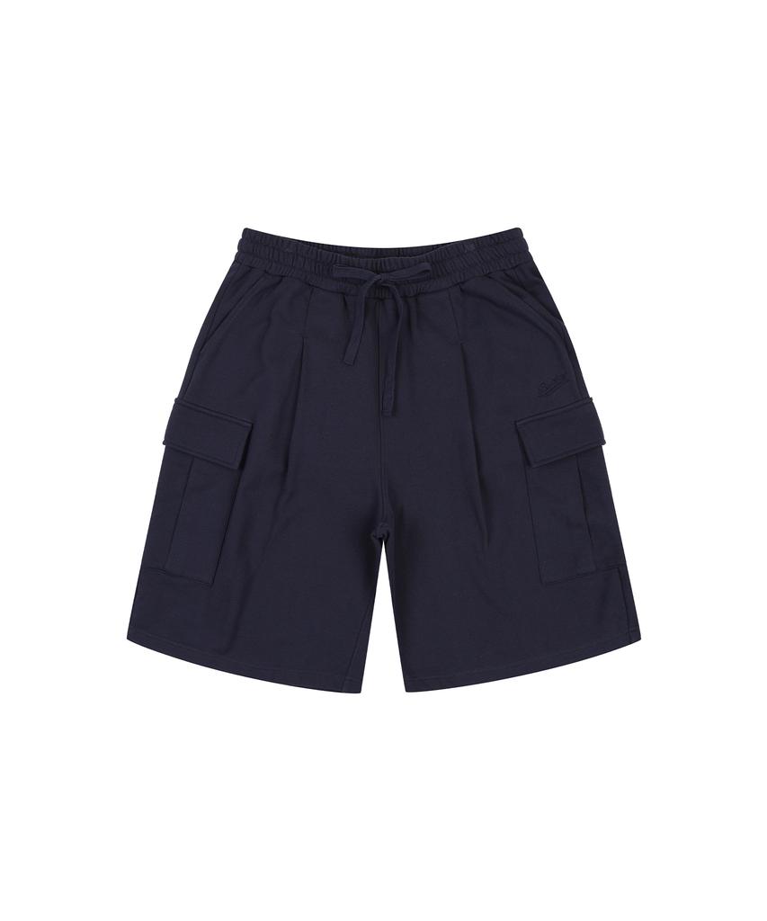 Beokis Sweat Cargo Shorts [Navy]