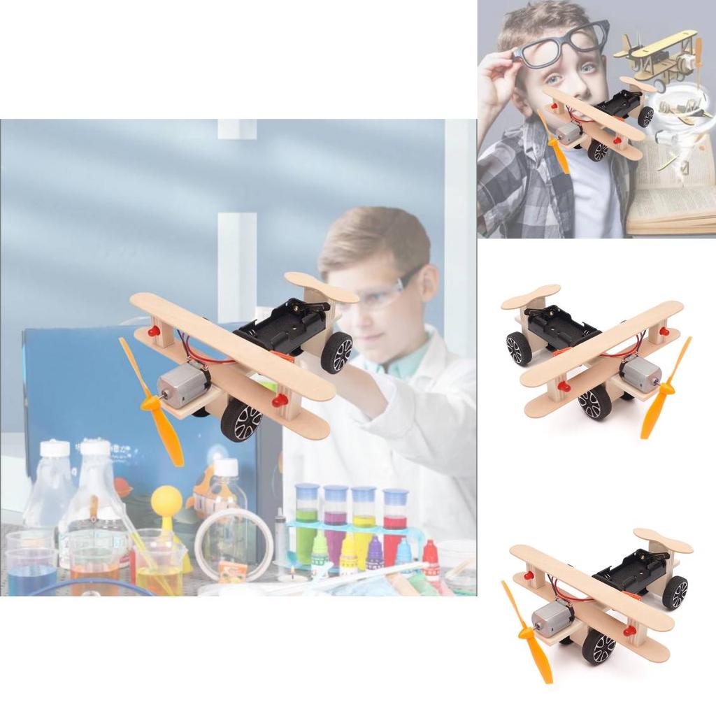 Wooden Diy Gliding Airplane Model For Kids Science Experiment Stem Education